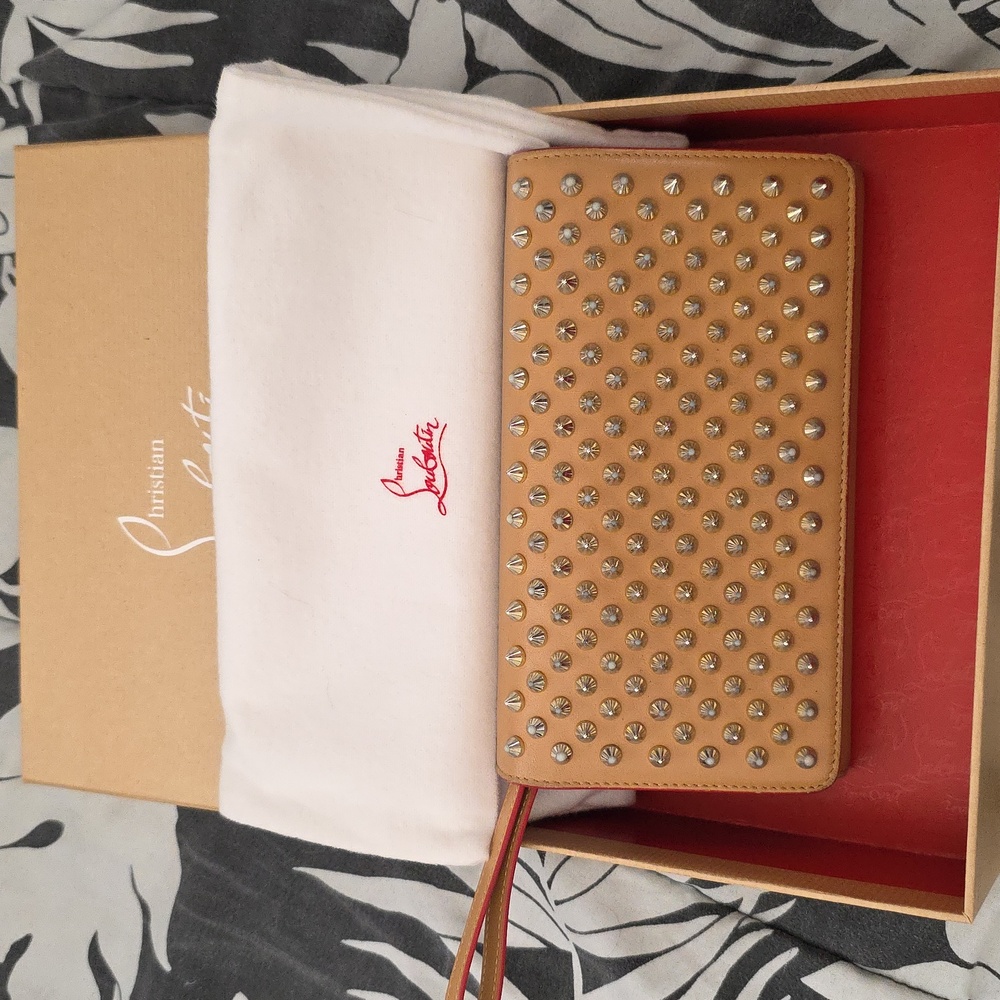 Christian LOUBOUTIN MACARON Wallet/Wristlet w/Box,Dust Bag